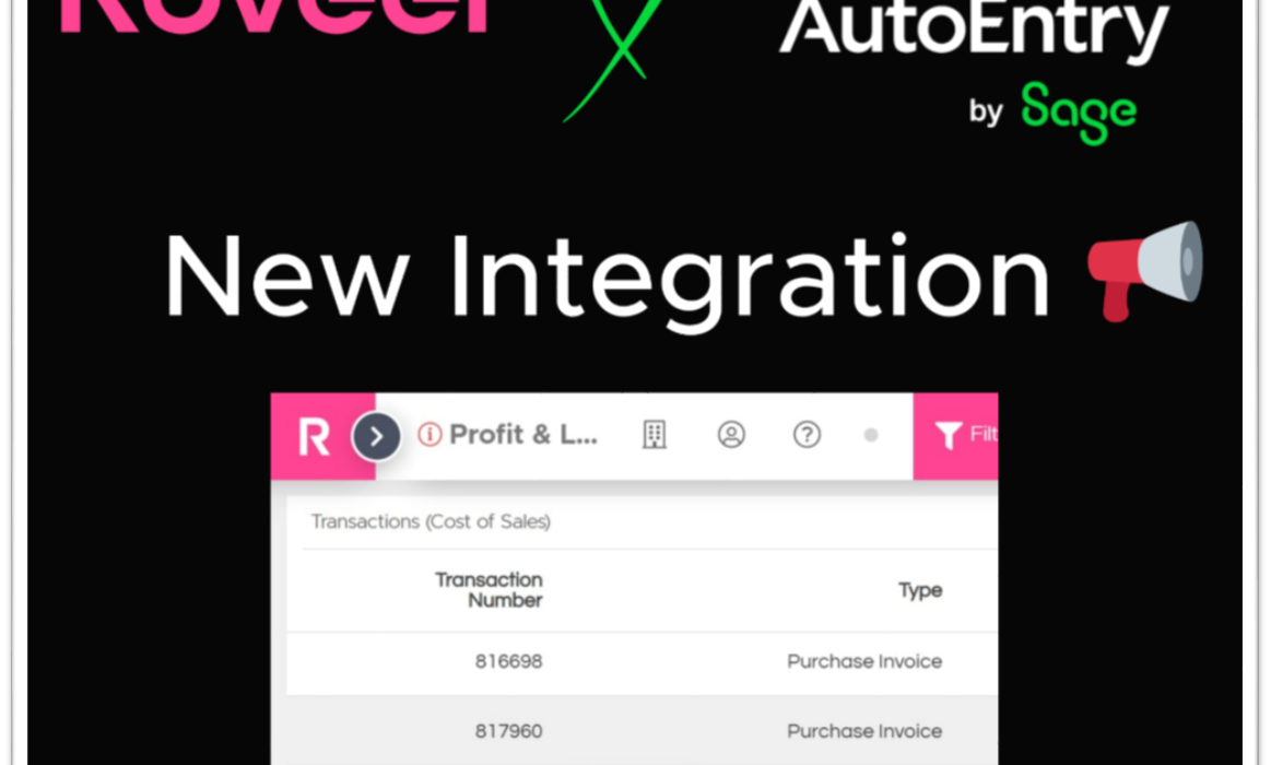 Roveel & Auto Entry by Sage Integration Blog